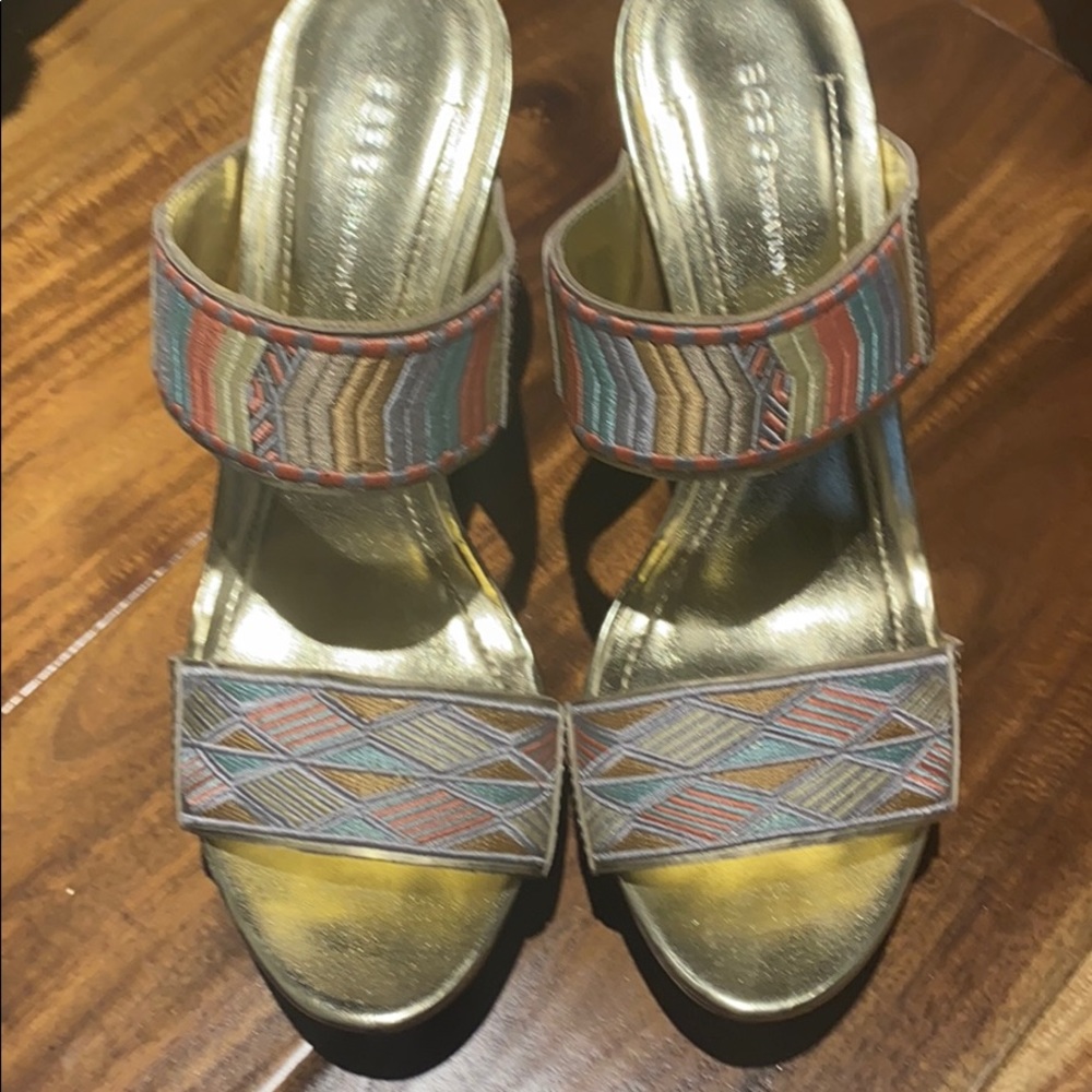 BCBG sandals worn twice